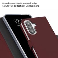 Selencia Echtleder Klapphülle Samsung Galaxy A27 (5G) - Burgundy