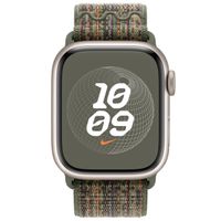 Apple Nike Sport Loop Band für die Apple Watch Series 1 bis 9 / SE (38/40/41 mm) | Series 10 (42 mm) - Sequoia/Orange