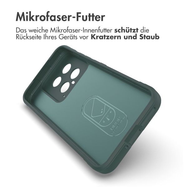 imoshion EasyGrip Back Cover für das Xiaomi 14 - Dunkelgrün