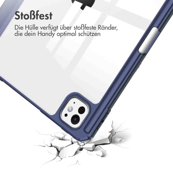 imoshion Trifold Hardcase Klapphülle Apple iPad Pro 13 (2024) M4 - Dunkelblau