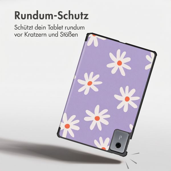 imoshion Design Trifold Klaphülle Lenovo Idea Tab - Flower Distance