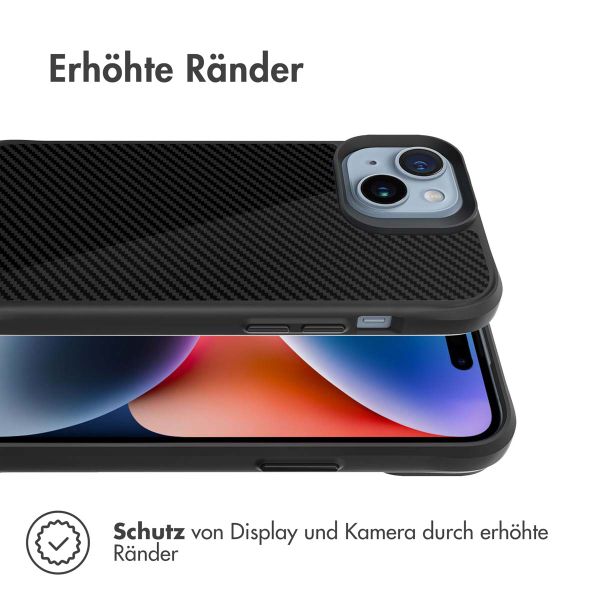 imoshion Rugged Hybrid Carbon Case für das iPhone 15 Plus - Schwarz