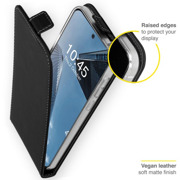 Accezz Flip Case für das Samsung Galaxy S21 FE - Schwarz