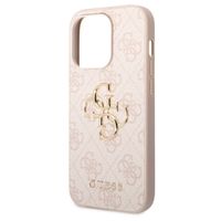 Guess 4G Metal Logo Back Cover Apple iPhone 15 Pro - Rosa
