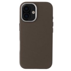 Accezz Mesh Backcover mit MagSafe Apple iPhone 16 - Braun