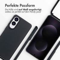 imoshion SilikonHülle mit Band Samsung Galaxy S25 Edge - Schwarz