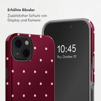 Selencia Vivid Back Cover Apple iPhone 13 - Happy Dots Burgundy