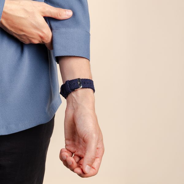 imoshion Corduroy-Band für Apple Watch | 38/40/41/42 mm - Dunkelblau