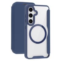 imoshion Transparente Bookcase mit MagSafe Samsung Galaxy S25 / S24 - Blau