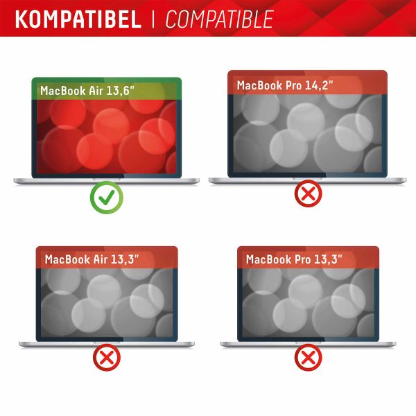 Displex Privacy Safe magnetische Bildschirmschutz für MacBook Air 13.6 Zoll (2022) / Air 13.6 Zoll (2024) M3 chip - A2681 / A3113