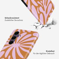 Selencia Vivid Tough Back Cover für das Samsung Galaxy S24 FE - Modern Bloom Pink