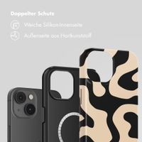 Selencia Vivid Rückabdeckung mit MagSafe Apple iPhone 14 - Art Wave Black