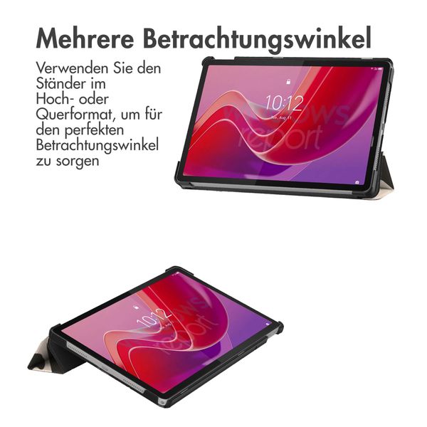 imoshion Design Trifold Klapphülle für das Lenovo Tab M11 - Leopard