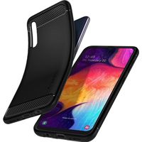 Spigen Rugged Armor Case Schwarz für das Samsung Galaxy A50 / A30s