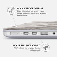 Burga Hardshell Hülle für das MacBook Air 13 Zoll (2022) / Air 13 Zoll (2024) M3 chip - A2681 / A3113 - Snowstorm