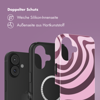 Selencia Vivid Rückabdeckung mit MagSafe Apple iPhone 17 - Wavy Swirl Pink Plum