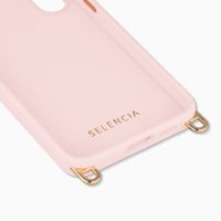Selencia Rivièra Backcover mit MagSafe mit abnehmbaren Haken Samsung Galaxy S25 FE - Sorbet Pink