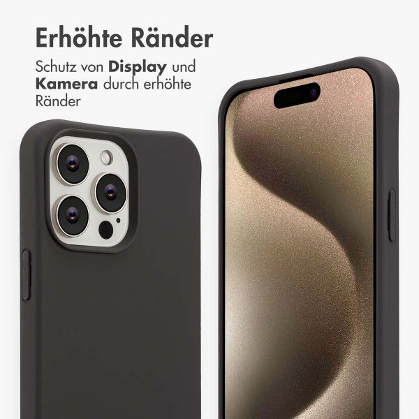 imoshion Color Backcover mit abnehmbarem Handykette und MagSafe Apple iPhone 15 Pro Max - Black Coffee