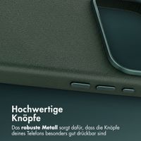 Accezz MagSafe Leather Backcover Apple iPhone 18 Pro Max / 17 Pro Max - Cedar Green