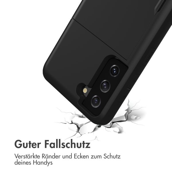 imoshion Backcover mit Kartenfach Samsung Galaxy S21 - Schwarz