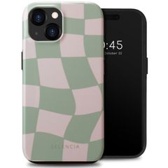 Selencia Vivid Back Cover Apple iPhone 15 - Groovy Sage Green