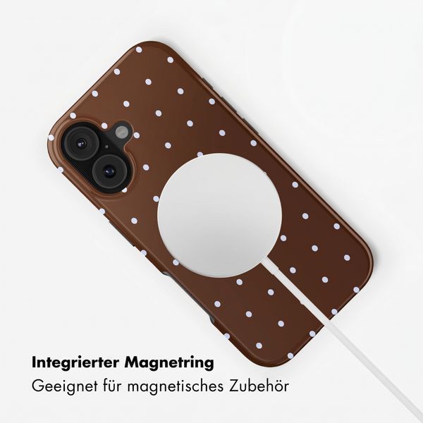 Selencia Vivid Rückabdeckung mit MagSafe Apple iPhone 17 - Happy Dots Chocolate
