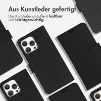 Accezz Wallet TPU Klapphülle Apple iPhone 15 Pro Max - Schwarz