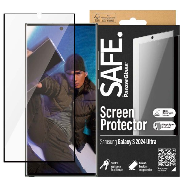 SAFE by PanzerGlass Refresh Ultra Wide Fit Screenprotector inkl. Applikator für das Samsung Galaxy S24 Ultra