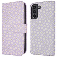 imoshion Design Klapphülle Samsung Galaxy S21 - White Daisy