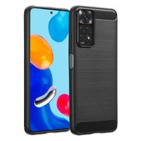 imoshion Brushed Back Cover Xiaomi Redmi Note 11 (4G) / Note 11S (4G) - Schwarz