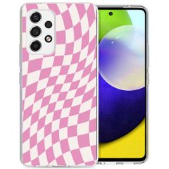 imoshion Design Hülle für das Samsung Galaxy A53 - Retro Pink Check