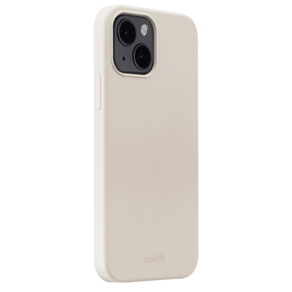 Holdit Silicone Case für das iPhone 14 / 13 - Light Beige