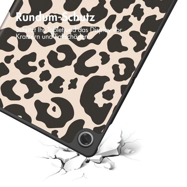 imoshion Design Trifold Klaphülle Lenovo Tab (2025) - Leopard