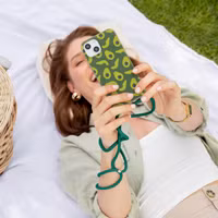 imoshion SilikonHülle design mit Band Samsung Galaxy S21 Ultra - Avocado Green