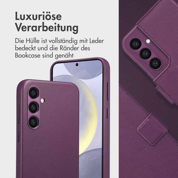 Accezz 2-in-1 Klapphülle aus Leder mit MagSafe für das Samsung Galaxy S24 Plus - Heath Purple