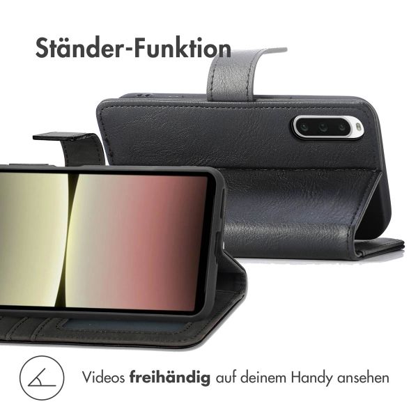 imoshion Luxuriöse Klapphülle Sony Xperia 10 V - Schwarz