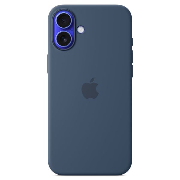 Apple Silikon-Case MagSafe für das Apple iPhone 16 Plus - Denim