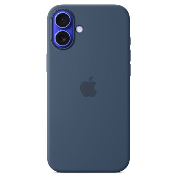 Apple Silikon-Case MagSafe für das iPhone 16 Plus - Denim