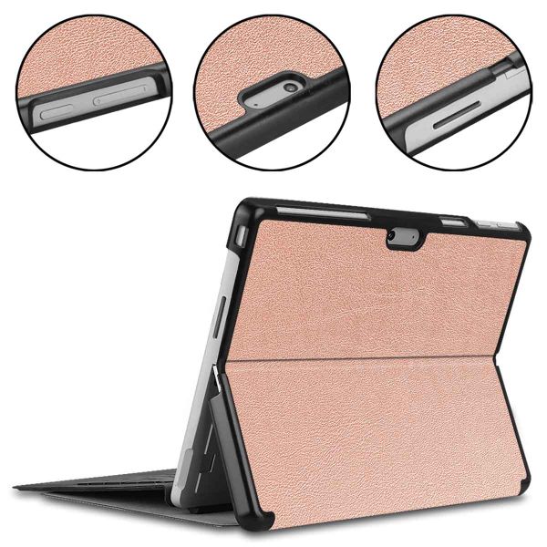 imoshion Trifold Klapphülle für das Microsoft Surface Pro 9 / Pro 10 / Pro 11 - Rose Gold