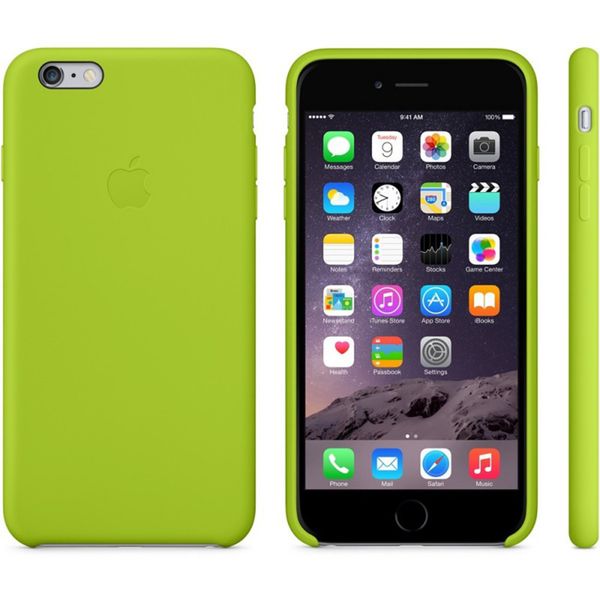 Apple Silikon-Case Grün für das Apple iPhone 6(s) Plus