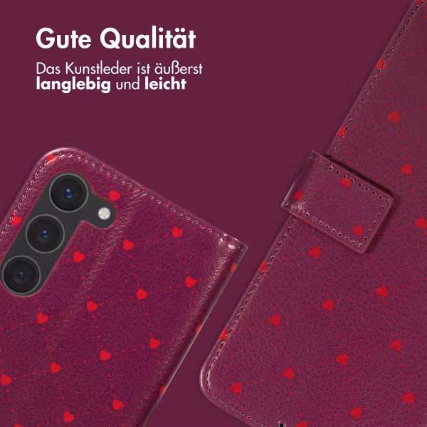 imoshion Design Klapphülle Samsung Galaxy S23 - Crush Check Coral Dust