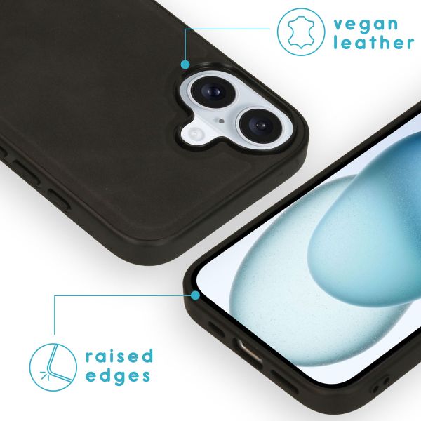 imoshion Entfernbare 2-1 Luxus Klapphülle Apple iPhone 16 - Schwarz