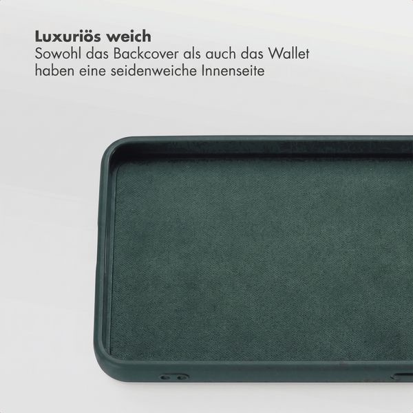 Selencia Olyn Abnehmbare Bookcase mit MagSafe Samsung Galaxy S26 Ultra - Grün