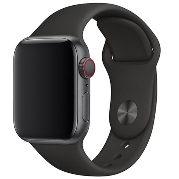 Apple Sport Band für Apple Watch Series 1-9 / SE - 38/40/41 mm / Series 10 - 42 mm - Schwarz