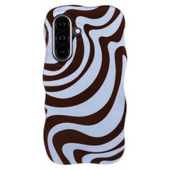 Selencia Vivid Wavy Backcover mit MagSafe Samsung Galaxy A57 (5G) - Dream Swirl Chocolate