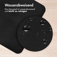 imoshion Mauspad - Kunstleder-Mauspad - 21 x 26 cm - Schwarz