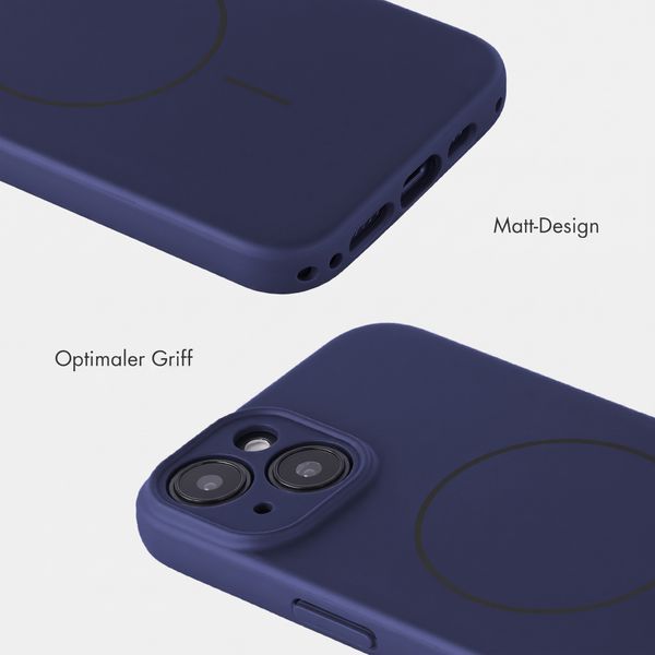 Accezz Grip Backcover mit MagSafe Apple iPhone 14 - Dunkelblau