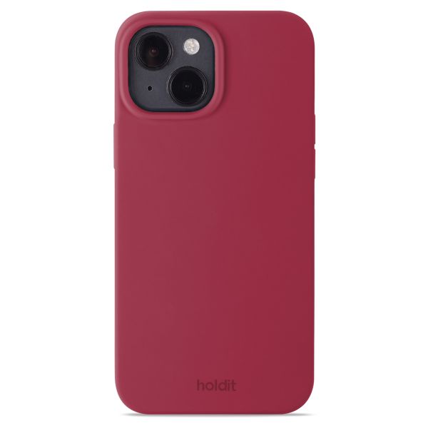 Holdit Silicone Case für das iPhone 14 / 13 - Red Velvet