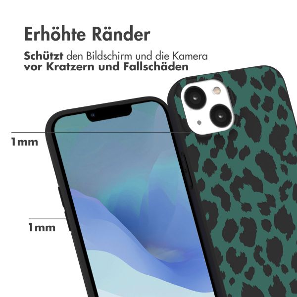 imoshion Design Hülle für das iPhone 14 - Green Leopard