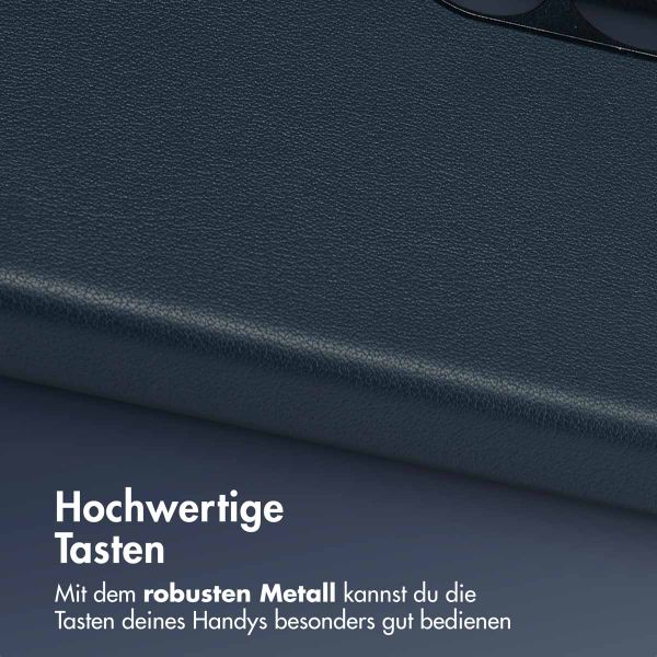 Accezz MagSafe Leather Backcover für das Samsung Galaxy S24 Plus - Nightfall Blue